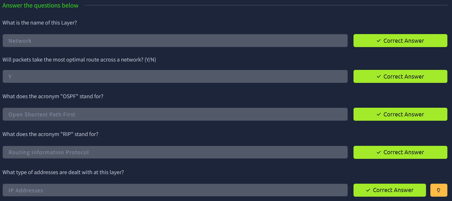 TryHackMe: OSI Model Task 4 Answers