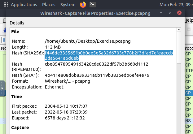 Wireshark: capfileprop3